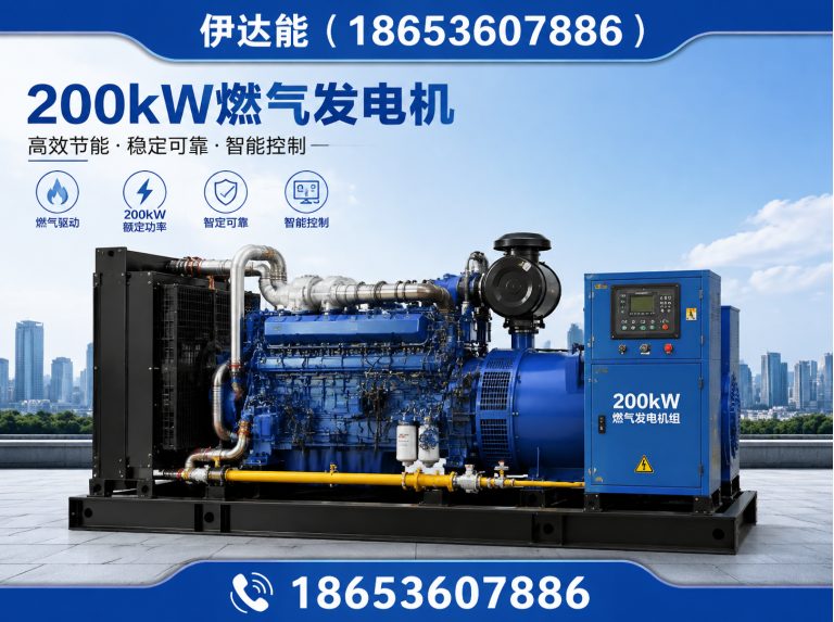 临朐县200kW燃气发电机展示图